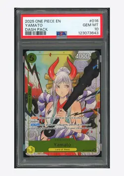 One Piece PSA 10 Yamato C Promo 2025 ST13-016 Dash Pack English - Image 1