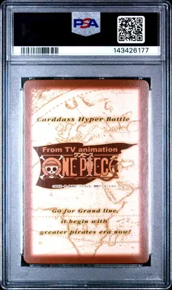 2001 ONE PIECE CARDDASS HYPER BATTLE GRAND BOX 5 #C457 LUFFY PSA 9 - Image 2