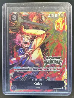 2023 One Piece Koby Online Regional Participant Promo Rare #OP02-098 - Image 1