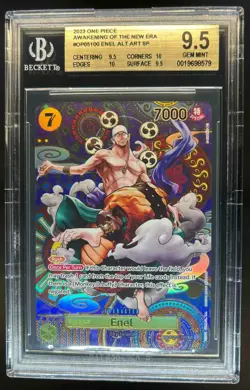 2023 One Piece Awakening Of The New Era Enel Alternate Art SP #OP05-100 BGS 9.5 - Image 1