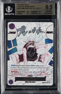 2025 ONE PIECE A FIST OF DIVINE SPEED ALT ART A FIST OF DIVINE SPEED BGS 9.5 - Image 1