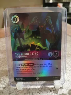 Disney Lorcana Horned King Epic Triumphant Ghoul 210/204 Whispers in the Well - Image 1