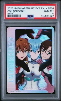 2026 UNION ARENA UE15BT/EVA EVANGELION: NEW THEATRICAL ACTION POINT PSA 10 - Image 1
