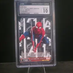 Spider-Man Weiss Schwarz Marvel S89-031 Double Rare 2021 CGC 10 - Image 1