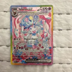 Pokemon Sylveon ex 156/131 Full Art Holo Rare EX English 2025 Trading Card - Image 1