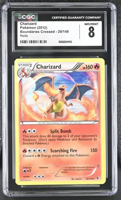 CGC 8 Charizard 2012 Boundaries Crossed 20/149 Holo Pokemon Card - Image 1