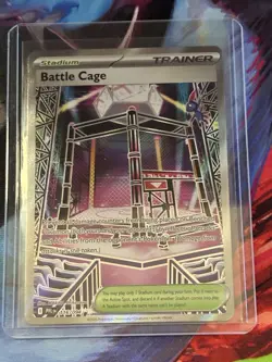 Battle Cage (116/094) Me02: Phantasmal Flames Ultra Rare Trainer Foil Card - Image 1