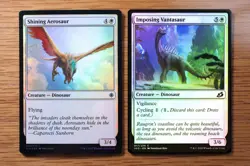 Set 6x FOIL White Pauper Legal Dinosaur Card Lot *NM* Ixalan (English Magic MTG) - Image 3