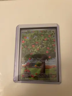 Applin 185/167 Twilight Masquerade Pokemon Card w/ Sleeve and Top Loader - Image 1