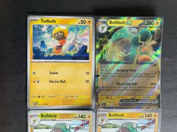 Bellibolt EX-Paldea Evolved+2(1Rev HOLO) + Tadbulb 4-card Pokemon lot - PWE - Image 4