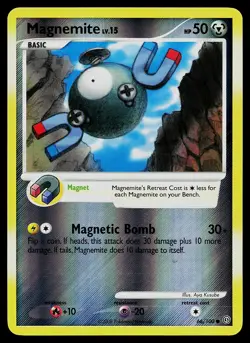 Pokemon Card - Magnemite Stormfront 66/100 Common Reverse Holo - Image 1