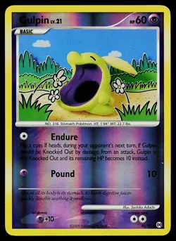 Pokemon Card - Gulpin Arceus 40/99 Uncommon Reverse Holo - Image 1