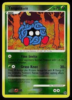 Pokemon Card - Tangela Great Encounters 87/106 Common Reverse Holo - Image 1