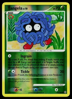 Pokemon Card - Tangela Stormfront 78/100 Common Reverse Holo - Image 1