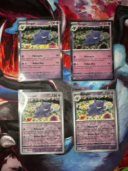 Gengar Scarlet & Violet 151 Reverse Holo Card 94/165 Near Mint X4 - Image 1