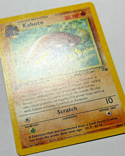 1999 Pokemon Card Game Kabuto First Edition Fossil 50/62 Common Light Play LP #1 - Image 2
