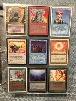 Big Vintage Binder 700 + Magic The Gathering Cards Revised Legends The Dark MTG - Image 1