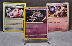 Mewtwo 3 Card Lot – 2x 130HP Holo + Mewtwo Spirit Link – LP – Pokemon TCG - Image 1
