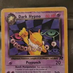 Pokemon Dark Hypno 26/82 Team Rocket Regular Rare Stage 1 60HP English Card - Image 1
