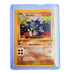 Rhydon 45/64 Pokemon TCG 1st Edition Jungle NM Vintage 1999 Card - Image 1