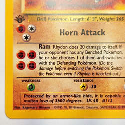 Rhydon 45/64 Pokemon TCG 1st Edition Jungle NM Vintage 1999 Card - Image 5