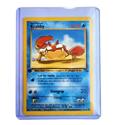 Krabby 51/62 Pokemon TCG 1st Edition Fossil Vintage 1999 Card - Image 1