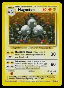 Pokemon Card - Magneton Base Set 9/102 Holo Rare - Image 1