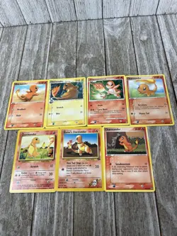 Pokemon 1999-2007 Charmander Lot (7 Cards) TCG Vintage [Mostly LP] - Image 1