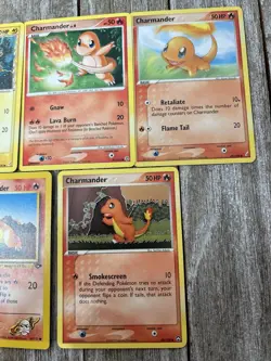 Pokemon 1999-2007 Charmander Lot (7 Cards) TCG Vintage [Mostly LP] - Image 4