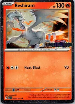 Reshiram (Stellar Crown Stamped) Uncommon Miscellaneous Cards & Products 022/142 - Image 1