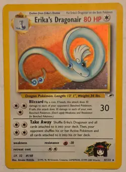 Erika's Dragonair Gym Heroes 4/132 Holo Rare Pokemon Card - Image 1