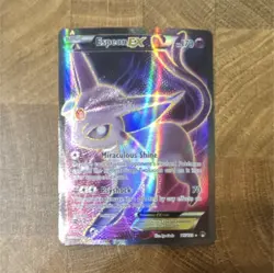 Espeon EX Full Art 117/122 Breakpoint Holo Ultra Rare Pokemon Card - Image 1