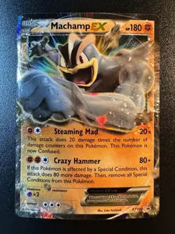 Machamp EX - XY108 - XY Black Star Promos Holo Pokemon Card - NM/LP - Image 1