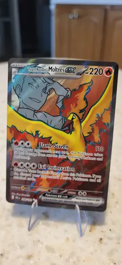 Team Rocket's Moltres ex - (Destined Rivals Stamp) 208/182 Miscellaneous Cards & - Image 1