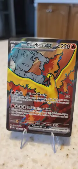 Team Rocket's Moltres ex - (Destined Rivals Stamp) 208/182 Miscellaneous Cards & - Image 2