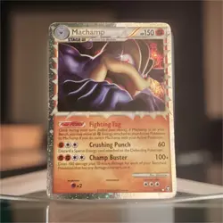 Pokemon Machamp Stage 2 Holo Card HP 150 Fighting Type English 2010 - Image 1