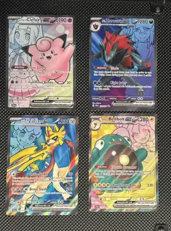 Pokemon TCG Lot 4 EX Full Art Cards from Journey Together Set M/NM - Image 1
