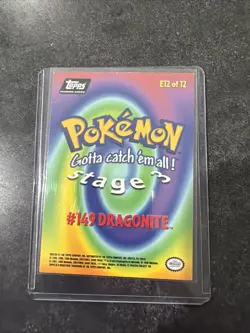 Pokemon Movie Card Dragonite #149 E12 of 12 | Topps 1999 - Image 2