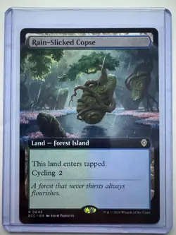 Rain-Slicked Copse Extended Art #0043 Non-Foil Lorwyn Eclipsed MTG - Image 1