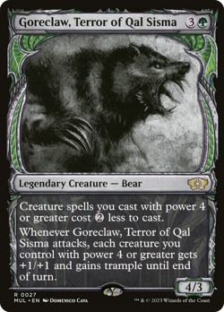 Goreclaw, Terror of Qal Sisma (REGULAR) x1 - MTG Multiverse Legends MUL #27 - Image 1