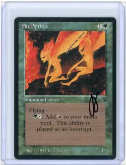 Fire Sprites Legends Signed Julie Baroh Artist Proof MTG - Image 1
