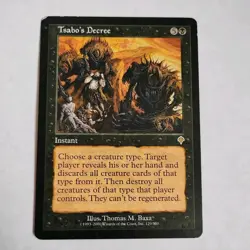 Tsabo's Decree 129 R Invasion Magic the Gathering MTG MP - Image 1