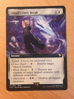 Magic the Gathering MTG Cloud's Limit Break Extended Art Final Fantasy NM - Image 1