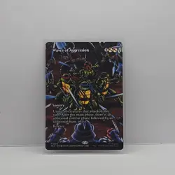 Waves of Aggression - Borderless Teenage Mutant Ninja Turtles MTG M0013 Regular - Image 1