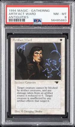 1994 MAGIC: THE GATHERING ANTIQUITIES ARTIFACT WARD PSA 8 - Image 1