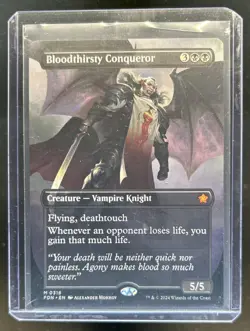 2024 Magic MTG Foundations Bloodthirsty Conqueror #0318 - Image 1
