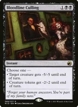MTG Bloodline Culling Innistrad: Midnight Hunt 089/277 Regular Rare - Image 1
