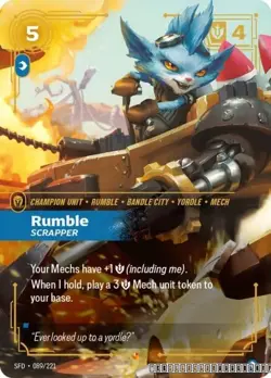 Rumble - Scrapper [SFD - 089/221] - NM [Foil] TCG Riftbound - Image 1