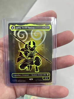 Aang, Swift Savior (Borderless) (Neon Ink Foil) Avatar: The Last Airbender Foil - Image 1