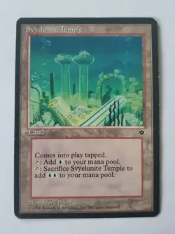 Magic the Gathering Fallen Empires Svyelunite Temple Land - Image 1